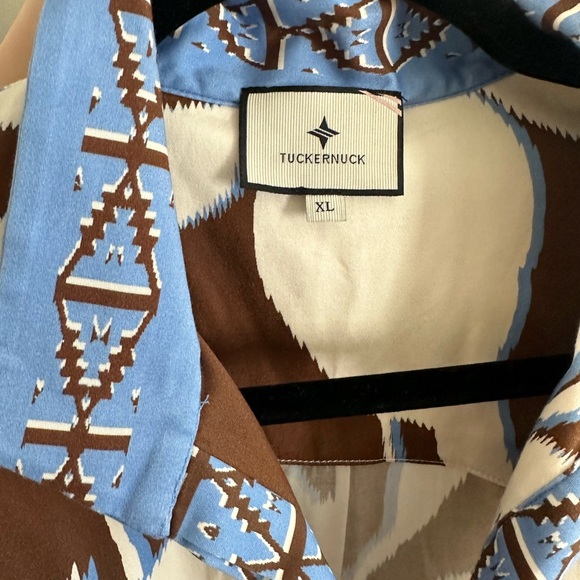 Tuckernuck Dress Charlie Sleeveless Tan Palm Printed Mini Dress - Picture 3 of 5